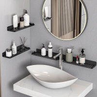 Bathroom Shelves Faucet Drain Rack Sink Wall-Mounted Storage Rack Toothbrush Cup Mirror Front Shelf Bathroom Accessories