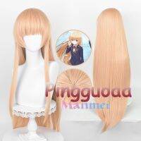 Hot ”Manmei Anime Angel Next Door spoils ME rotten Chinese mahiru คอสเพลย์วิกผมยาว80100ซม. ผมทนความร้อน Syn thetic wigs