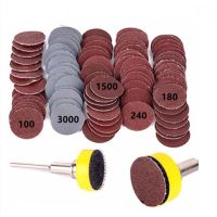 100Pcs 1inch 25mm Sanding Discs Pad Abrasive Polishing Pad Kit for Dremel Rotary Tool Sandpapers Accessories Sanding Block