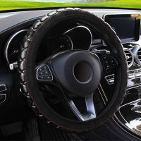 LEEPEE Steering Wheel Cover Car-styling Car Interior Accessories Crystal Crown Steering Covers 37-38CM Diameter PU Leather Steering Wheels Accessories