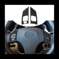 ๑℡❦ For Lexus IS IS250 IS300 IS350C 2006-2012 Carbon Fiber Steering Wheel Button Frame Cover Trim Sticker Accessories (B)