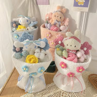 Rabbit Bouquet Cinnamoroll Plush Toy Flower Doll Valentines Day Gift Girl Pink