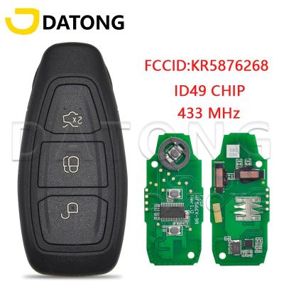 Datong Ki รีโมทคอนโทรลเคลื่อนที่ Dunia Cocok สำหรับ Ford เฟียสต้าคูก้า2017 2018 Id49chip KR5876268 433Mhz Kartu Promixity Pengganti