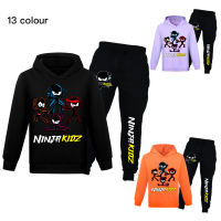 SPY NINJAS ชุดเด็กแขนยาวน่ารักฤดูใบไม้ร่วง,เสื้อกันหนาวมีฮู้ดพิมพ์ลายผ้าฝ้าย + โพลีเอสเตอร์เสื้อฮู้ดและกางเกงชุดสำหรับเด็กผู้หญิงเด็กผู้ชายเด็กผู้หญิง0000