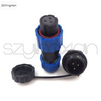 SD13 Nut Panel Mount Connector 2/3/4/5/6/7 Pin Industrial Aviation Power Waterproof IP68 Plastic Female Plug Male Socket Electrical Connectors