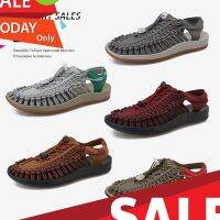 ลดสุดๆ  【สีใหม่ล่าสุด 36-46 หลา】รองเท้าทอบุรุษ dark sandals ผู้ชายและผู้หญิงรุ่น-KENN คัดเน้นๆ