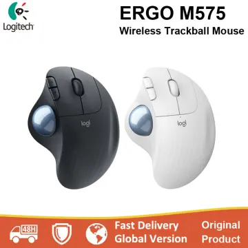 Logitech ERGO M575 Wireless Trackball Mouse with Ergonomic Design Black  910-005869 - Best Buy