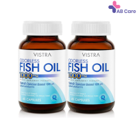 [แพ็คคู่] VISTRA Odorless Fish Oil 1000mg 45 แคปซูล. วิสทร้า โอเดอร์เลส ฟิชออยด์ [ABC]