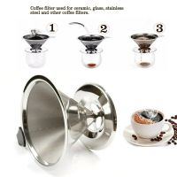 พร้อมส่ง! ที่กรองกาแฟดริปทรงกรวย ดริปเปอร์ สแตนเลส กรวยดริปกาแฟ Stainless Coffee Dripper