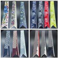 ★New★ D letter 2022 new ins silk scarf female French retro scarf strip multi-functional decorative streamer hairband ribbon