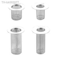 ▥ Stainless Steel Floor Drain Filter Mesh Kitchen Sink Anti-clog Filter Bathtub Hair Catcher Shower Leak Net Strainer Drains