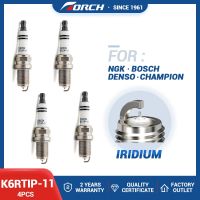 ZZOOI 4PCS Iridium Spark Plug TORCH K6RTIP-11 Replace for Denso K20PR-U11 for Autolite XP3923 for BKR6E-11 PFR6J11 PFR6N-11 IFR6E11