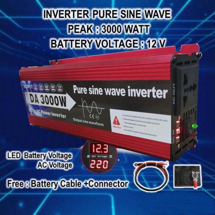 suoer12v-3000w-อินเวอร์เตอร์-12v-to-220v-portable-smart-power-inverter-ตัวแปลงไฟรถเป็นไฟบ้าน-3000wอินเวอร์เตอร์-3000-watt-dc-12v-24v-to-ac-110v-220v-inverter-ใช้กับหม้อหุงข้าว-ไมโครเวฟ-พัดลม-หลอดไฟ-le