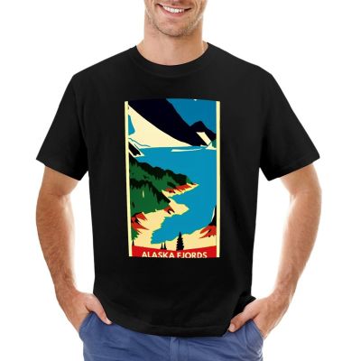 Kenai Fjords Of Alaska - Green Slope T-Shirt Anime T-Shirt Korean Fashion Heavyweight T Shirts For Men