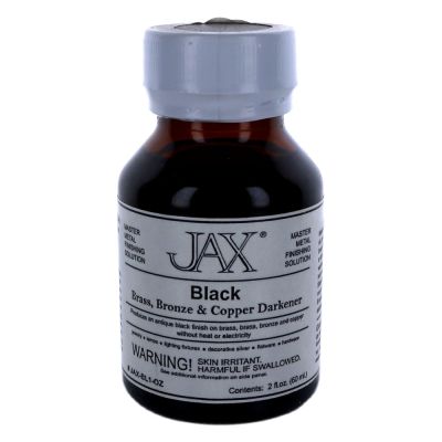 น้ำยาลงดำ Jax Black Darkener เพื่อทำให้โลหะเปลี่ยนสีสำหรับทองเหลือง ทองแดงและบรอนซ์