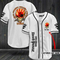 2023 new arrive- XZX180305  5 finger Death Punch band male Womens Baseball Jersey