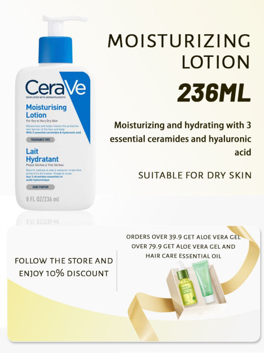 Cerave Moisturizing Lotion 236ml Cerave Long Lasting Daily Mositurizer For Ezcema Dermatitis