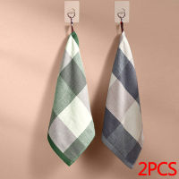 2PcsSet Nordic Hanging Cloth Absorbent Cotton Kitchen Hand Towels Toilet Bathroom Cleaning Tools Household Accessories