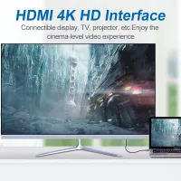 USB C Type-C เป็น HDMI-รองรับ4K สาย HDTV หัวแปลงเอวีดิจิทัลทีวีสำหรับ Note 9 Dex HDMI-เข้ากันได้สายแปลงสัญญาณ529 #