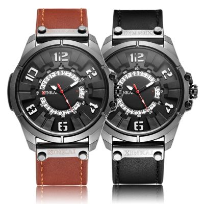 Luxury Automatic Mechanical Watches For Men Wrist Watch Sports Brown Black Clock Leather Strap Waterproof relogios masculino