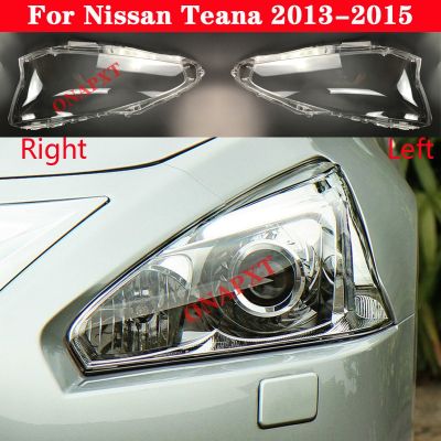 ไฟเปิดปิดอัตโนมัติหมวกสำหรับ Nissan Teana 2013-2015ฝาครอบไฟหน้ารถโป๊ะไฟแบบโปร่งใสโคมไฟเคสเลนส์กระจก