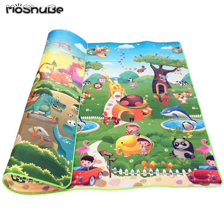 0.5cm Double-Side Baby Crawling Play Mat Dinosaur Puzzle Game Gym Soft Floor  Eva Foam Children Carpet for Babies KidsToys