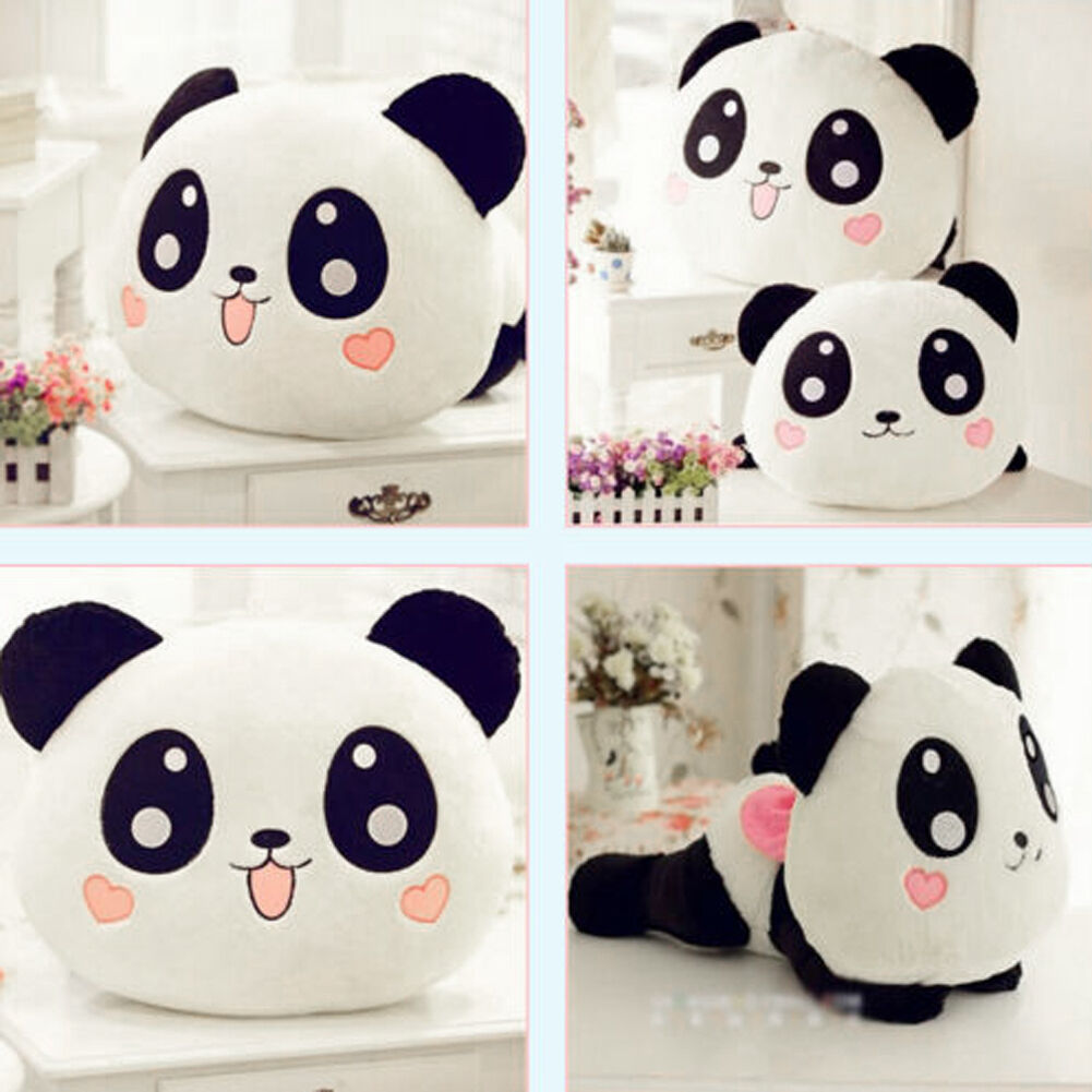 Panda Teddy Bear Stuffed Animal Plush Soft Toy Baby Kids Gift Doll White Black 