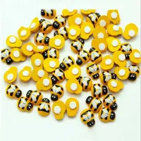 50/100pcs Bee Wooden Mini DIY Scrapbooking Easter Decoration Home Wall Decor Birthday Party Decorations  Bee Wooden Clips Pins Tacks