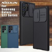 [HOT 2023] Nillkin ป้องกันกล้องสำหรับ Samsung Galaxy S22 S23 Ultra Plus 5G กรณี CamShield เกราะฝาหลังสำหรับ Samsung S22 S21 FE Plus