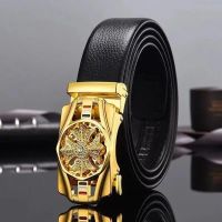 2021 New Square Time To Revolve Belt Mens Belt Leisure Business Style Lengthened Belt Wholesale