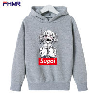 My Hero Academia Hoodie เสื้อกันหนาวพร้อมกระเป๋าสำหรับเด็กชายหญิง Casual เสื้อแขนยาวดิจิตอลพิมพ์ Hooded เสื้อกันหนาวเสื้อกันหนาวเด็ก