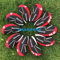 New golf iron set diving material club cover SIM cap set double color matching club head cover male and female club protective cover