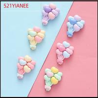 521YIANEE 30pcs Cabochon ลูกโป่งสี เรซิน บอลลูนความรัก งานฝีมือตกแต่งงานปาร์ตี้ ของใหม่ อุปกรณ์เสริมเสริม กิ๊บติดผมเครื่องประดับ DIY สมุดเก็บภาพ