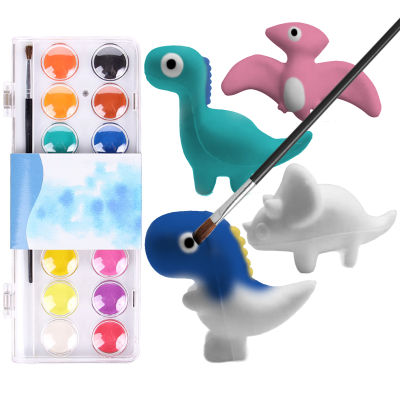 4ชิ้น Squish ชุดระบายสีน่ารัก DIY สัตว์บีบของเล่นสีขาวว่างเปล่าเพิ่มขึ้นช้า Squish ของเล่นเด็กครอบครัวสีของคุณเอง Squish ความเครียดบรรเทาของเล่นสำหรับบ้านอนุบาลปาร์ตี้