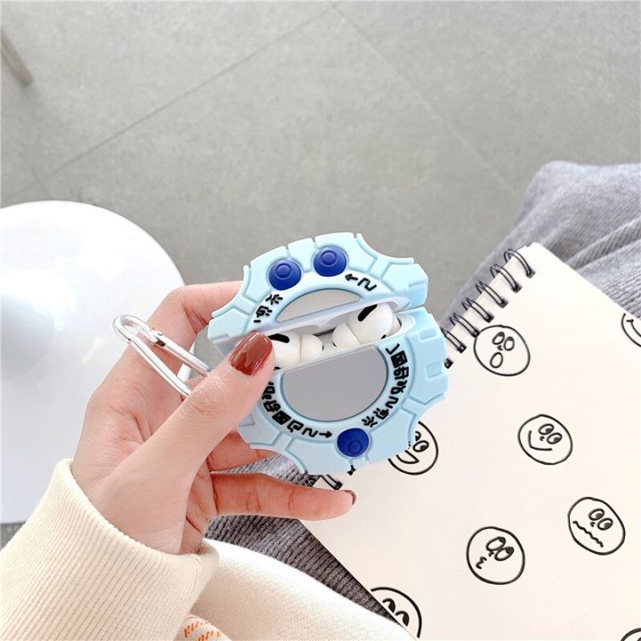 3d-cute-cartoon-digimon-monster-digivice-headphone-case-for-apple-airpods-1-2-3-pro-soft-silicone-earphone-protection-cover-case-headphones-accessorie