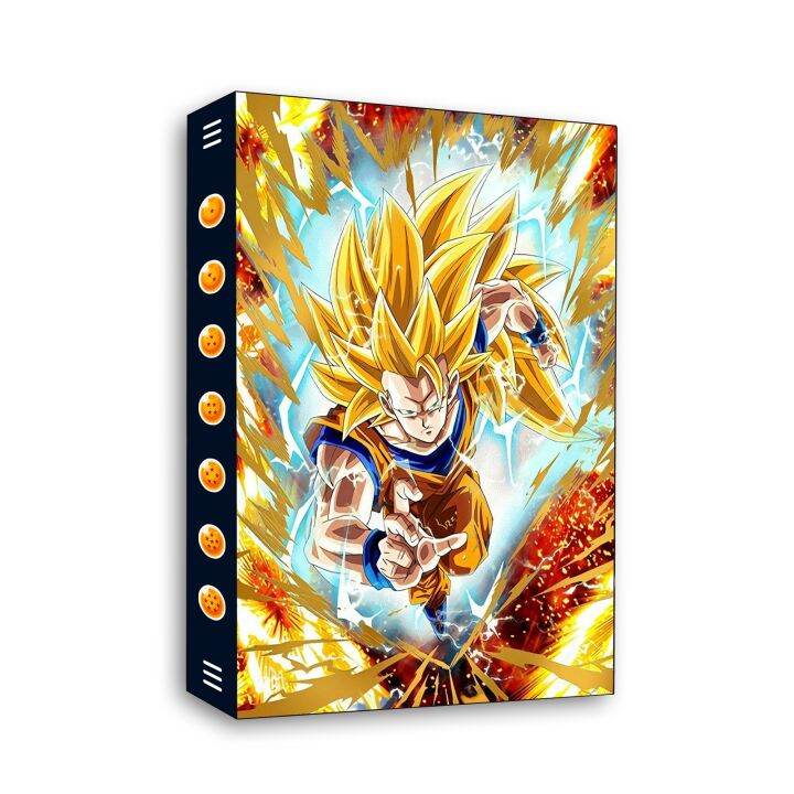 lz-bianyotang672-20-models-240pcs-cartoon-dragon-ball-card-book-demon-slayer-naruto-one-piece-anime-holder-binder-album-collection-card-toys-gift