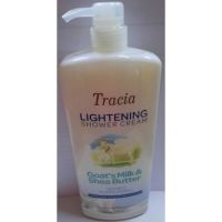 Tracia Lightening Shower Cream Goats Milk &amp; Shea er 1000ml.