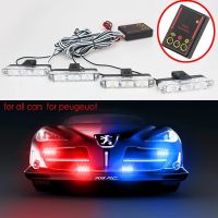 【LZ】❀✁◕  LED Strobe Light para Police Car pisca-pisca de emergência estroboscópios ambulância aviso Flash Fso Auto acessórios do carro 12V 4x3