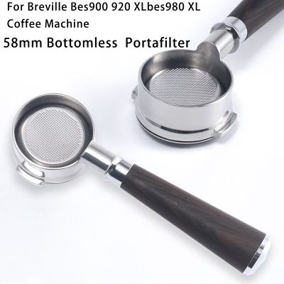 [ใหม่2023] ที่ถือกาแฟแบบไม่มีก้น58มม. สำหรับ Breville Bes900 920 XLbes980 XL เครื่องชงกาแฟเครื่องชงกาแฟกระเปาะกรอง
