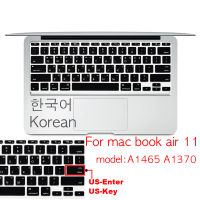 Korean US-Key US-Enter Keyboard Cover case Protector For Macbook Pro 13Air 11 12 15 touchbar A2159 A1466 A1932A1990A1398A1708