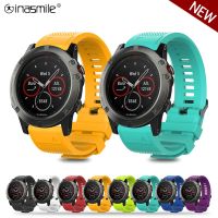 [HOT JUXLLKBKOW 514] 20มม. 22มม. 26มม. สายนาฬิกาสำหรับ Garmin Fenix 3 5 5X 5S Plus 6 6X 6S Pro 7 7S 7X 935 Quick Release สร้อยข้อมือซิลิโคน