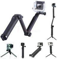 ขาตั้งแบบสามขาเซลฟี่แบบยืดได้3ทางขาตั้งเดี่ยวแบบพับได้ที่ยึดสำหรับ Gopro ฮีโร่10 9 5 SJCAM อุปกรณ์ตกแต่งกล้องแอคชั่นแคมเมรา