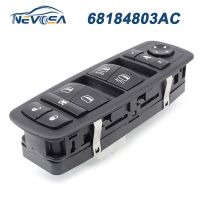 NEVOSA 68184803AC For Jeep Grand Cherokee 2014 2015 2016 Car Power Window Master Switch Button Green Light 56046826AE 68184803AB