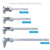 ไมโครมิเตอร์โลหะเวอร์เนียคาลิปเปอร์ดิจิตอลอิเล็กทรอนิกส์ขนาด150/300สเตนเลสสตีลขนาด6นิ้วอุปกรณ์วัดงานไม้