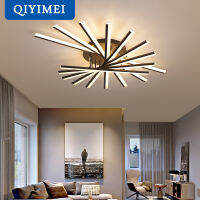 Modern LED Chandeliers Indoor Lighting For Study Living Room Bedroom Lamps GoldBlackWhite Lustre Lights fixtures Input 90-220V