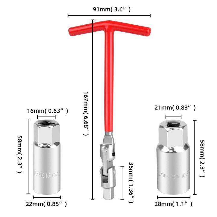 new-popular89-31-hand-tool-kitwrench-16mm-5-8-quot-amp-21mm-13-16-quot-t-handleremeval-toolplug-wrench-for-reparing