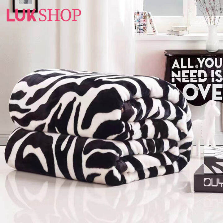LUK 135*200cm Solo Fleece Blanket Solo Size Microfiber Printed Blanket