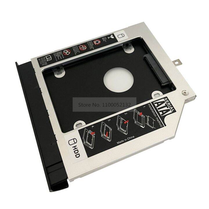 Faceplate Bezel 2Nd SSD HDD Hard Drive Adapter Optical Caddy Bracket