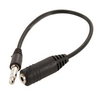 【HOT】 Newest 2.5 mm Female to 3.5 mm Male 3 Rings Jack Stereo Adapter On/Off Enabled audio cable extension cord