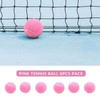 6Pcs Pack Tennis Balls Wear-Resistant Elastic Training 66mm Ladies Beginners Practice for